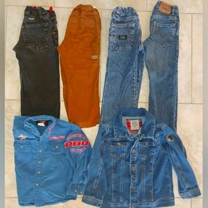 5T boys clothing - Wranglers, Levis, PBR